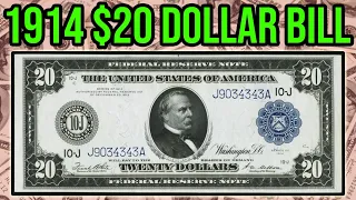 1914 $20 Federal Reserve Note Complete Guide - How Much Is It Worth And Why? - Blue & Red Seal