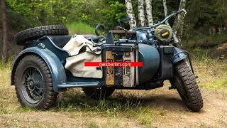 REVIEW German ww2 sidecar motorcycle BMW R 75 Gespann WALKAROUND | DRIVE