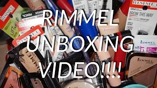 RIMMEL UNBOXING VIDEO! OVER 40 PRODUCTS! TOP 5 FINALIST!