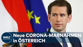 Neue Corona-Maßnahmen in Österreich: Pressekonferenz von Kanzler Kurz