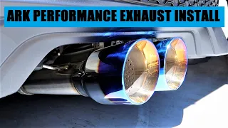 Ark Performance Exhaust install 10th gen Civic Si #CivicSi