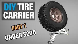 Part 1 - How to Build a DIY Rear Tire Carrier (Hitch Mounted) - Anti-Wobble
