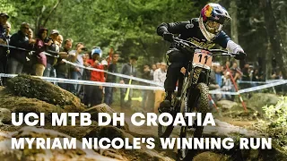 UCI MTB 2018: Myriam Nicole's winning downhill run in Croatia.