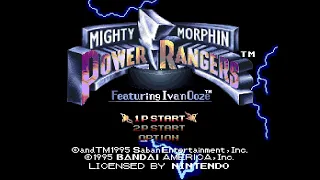 Mighty Morphin Power Rangers: The Movie. [SNES - Natsume, Bandai]. (1995). Full Hard Play.