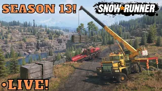 Season 13 Live Gameplay! Zherbai Quarries Kazakhstan New Region/Trucks/Cargo Latest SnowRunner