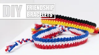 DIY Three Colors Thick Stripe Patterns Friendship Bracelets | Easy Tutorial for Beginners