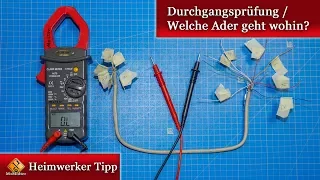 Durchgangsprüfung / Kabel durchmessen. Welche Ader geht wohin?