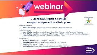 L'Economia circolare nel PNRR: le opportunità per Enti locali e imprese