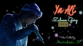 Ya Ali Reham Ali Lyrics  || Gangster || Zubeen Garg