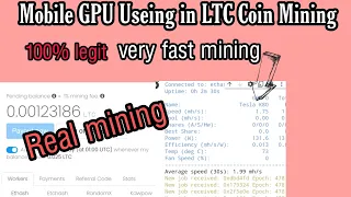 Litecoin Miner || Free LTC Mining Website 2022|| Litecoin Mining Withdrawal |google colab|unminabel|