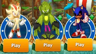 Sonic Dash - Sonic EXE vs Hulk-Hog vs Super Shadow Mods - All 60 Characters Unlocked Gameplay