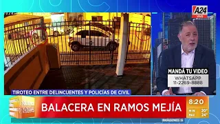 🚨 Balacera en Ramos Mejía: un delincuente muerto y dos policías heridos