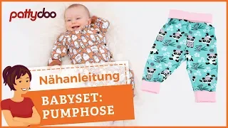 Nähanleitung Baby Pumphose - Jersey nähen mit der Nähmaschine - Für Anfänger