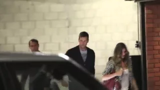 Том Брэди и Жизель Бюндхен / Tom and Gisele leaving Toscana Restaurant 01 July, 2013