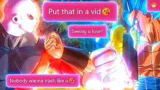 WORST Trash Talker Gets DESTROYED After Sending HATE Messages - Dragon Ball Xenoverse 2