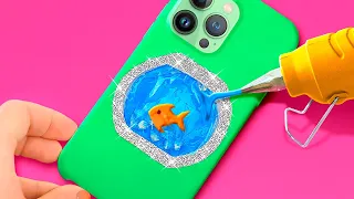 FUNNY DIY PHONE CRAFTS ||Awesome Ways To Upgrade Your Phone by 123 GO! GOLD