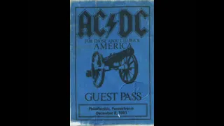 AC/DC (Live) DECEMBER 8, 1981 - SPECTRUM, PHILADELPHIA, PA, USA [Audio]