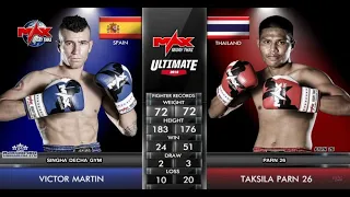 [ THAILAND VS SPAIN ] ตักศิลา พราน 26 VS VICTOR MARTIN | MAX MUAY THAI (24-11-2019) M1