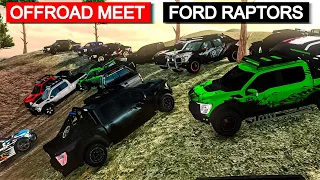 Offroad Meet in New Ford Raptors with Subscribers | Car Parking Multiplayer New Update