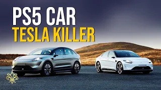 Inside Sony Vision S Car  - The Tesla Killer!