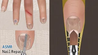 [ASMR]satisfying repair nails animation | hand spa