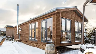 DISCOUNT TINY HOUSE 2023! 50m² mit WINTERGARTEN KÜCHE BAD BETT HEIZUNG ELEKTRIK FENSTER TÜREN