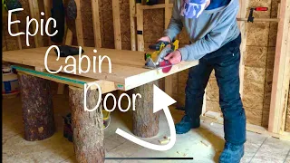 OFF GRID CABIN: Building Super Heavy Door From 2x4’s: Part 1