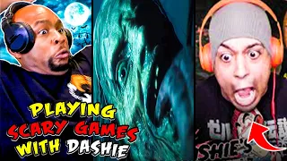 PLAYING SCARY GAMES WITH DASHIE | JUMP SCARE COMPILATION