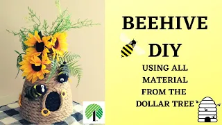 EASY BEEHIVE DIY | ALL MATERIALS FROM DOLLAR TREE