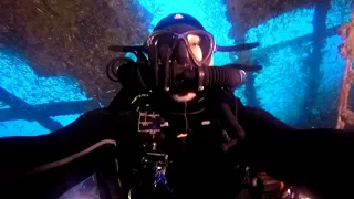 rEvo rebreather dive on the Rosalie Moller wreck in Egypt