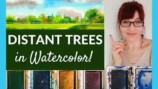 How to Paint Trees (Distant Trees in Watercolor)