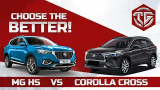 MG HS VS Corolla Cross | SUVs ka Muqabla | The Garage Review