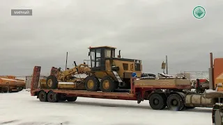 Мирнинское управление автодорог  отправило технику для пробивки зимника с Усть-Кута
