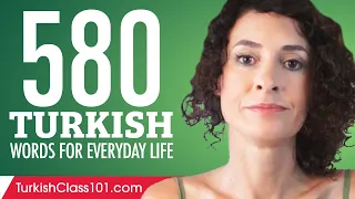 580 Turkish Words for Everyday Life - Basic Vocabulary #29