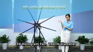 HDFocus Extra Large 150cm 3D Hologram Fan Introduction with 3D effect   #Holographic #Hologram #Fan