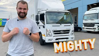 Полная пневмоподвеска Hyundai Mighty EX9 - установка с системой управления в ящике