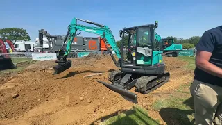 Sunward SWE60UF with Steelwrist tiltrotator at Plantworx 2023