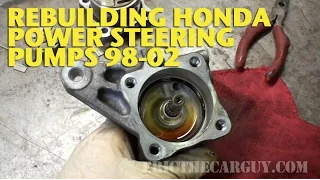Honda Power Steering Pump Rebuild 98-02 -EricTheCarGuy