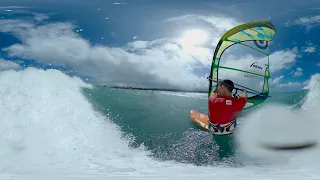 360 GoPro Max Downwind down the waves Cabarete windsurfing