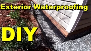 Exterior Waterproofing, Complete How To for Do It Yourself Homeowners, by Apple Drains