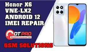 Honor X6 VNE-LX2 IMEI REPAIR ANDROID 12 DT PRO TOOL  | GSM SOLUTIONS