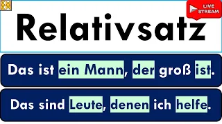 Relativsätze | Nominativ, Akkusativ, Dativ und Genitiv | Theorie und viel Praxis