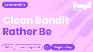Rather Be (Piano Karaoke demo) Clean Bandit
