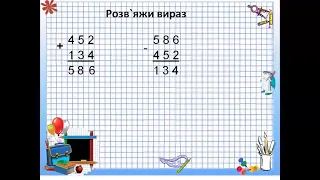 Перевірка правильності виконання дії додавання  Математика 3 клас