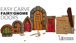 Easy To Carve Fairy/Gnome Doors -Full Woodcarving Tutorial