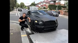 DELIVERY OF OUR REAL LIFE CUSTOM BATMAN BENTLEY 😱