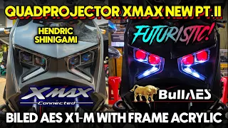 Quadprojector XMAX using Biled AES X1-M with acrylic frame Part II