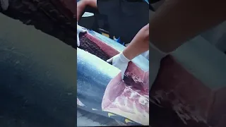 209kg Giant Tuna Cutting Show  거대한 참치 해체 쇼  209公斤巨大鮪魚切割 0