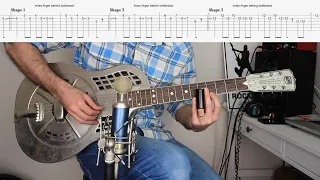 Behind the Slide Pedal Steel Sequence in open D tuning guitar lesson