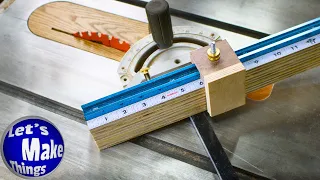 Make a miter arm for your table saw! / Step by step directions